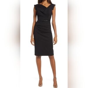 Black Halo Elegant Black Jackie O Dress